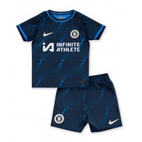 Camisa de Futebol Chelsea Equipamento Secundário Infantil 2023-24 Manga Curta (+ Calças curtas)
